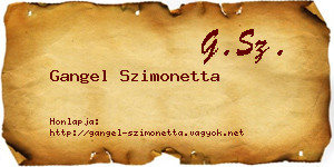 Gangel Szimonetta névjegykártya